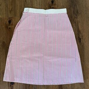 Brooks Brothers Pink and White A-Line Resort Skirt
